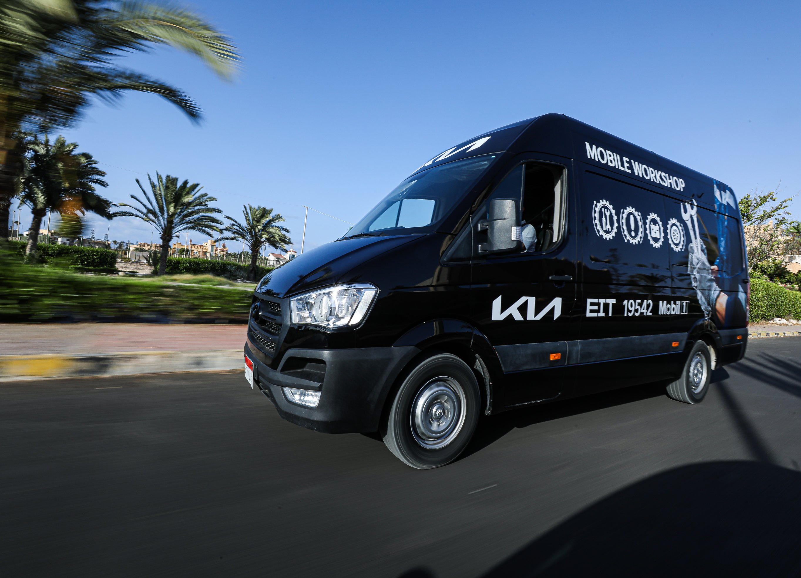 kia on the road